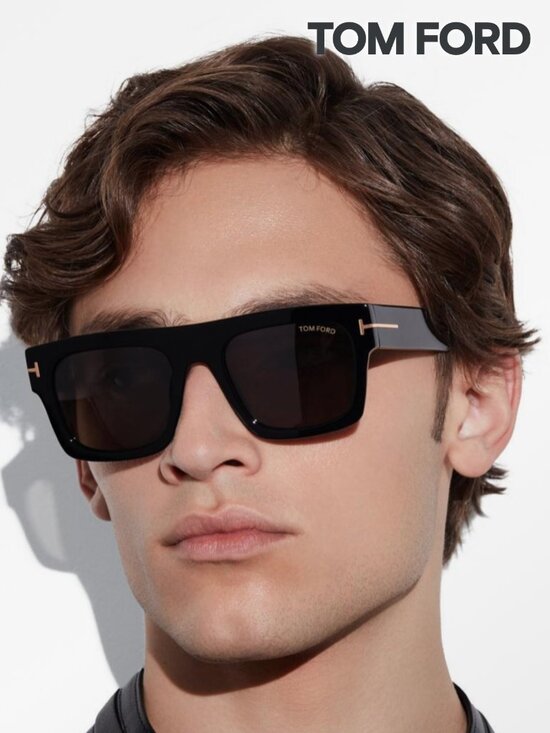 Tom Ford Other - TOM FORD Fausto Thick Acetate Sunglasses - Black